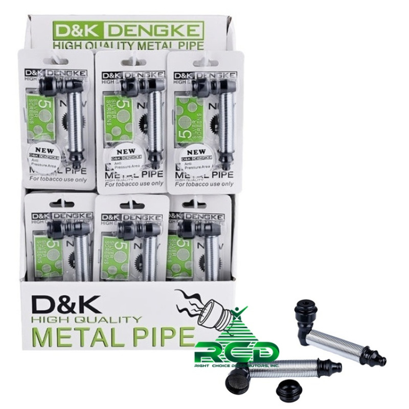 METAL PIPE W/ SCREEN SILVER COLOR MP78 24CT/PACK
