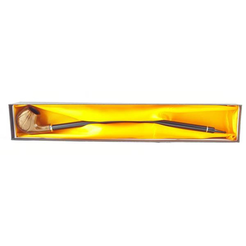SMOKING WOOD PIPE LONG 16" SWP-40 1CT