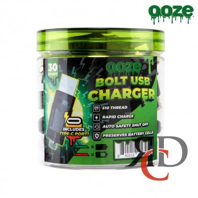 OOZE BOLT USB CHARGERS - 30 CT