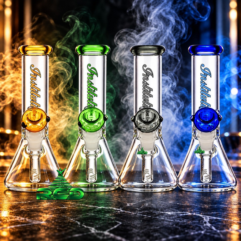 WATER PIPE BEAKER WITH STOPPER BLACK 1CT
