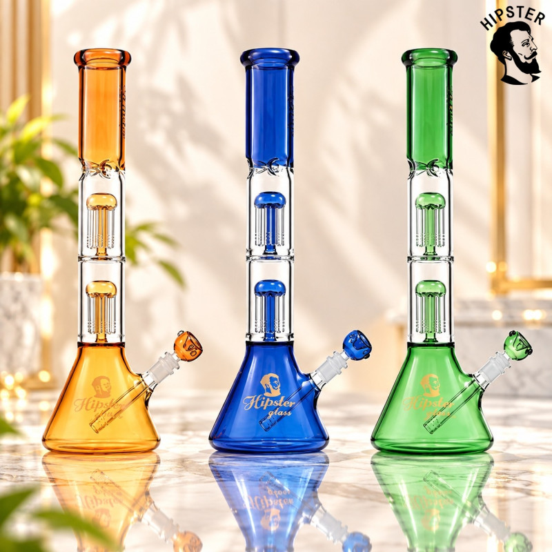 WATER PIPE 6 ARM DOUBLE LEVEL TREE PERC 16" 1CT