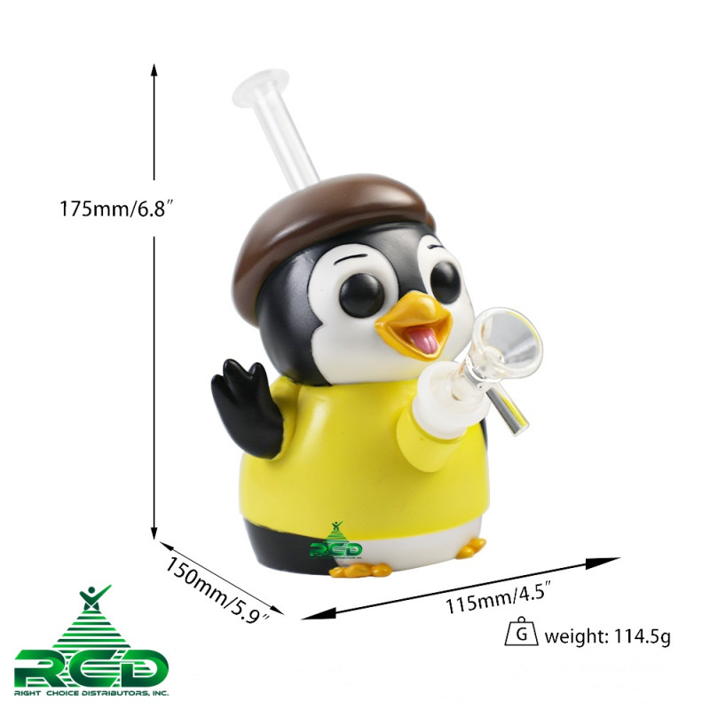 SILICONE WATER PIPE PENGUIN MODI WPS953 1CT
