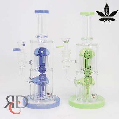 7 Glow In The Dark Cone Rig Water Pipe - Leaf – 4aceswholesale