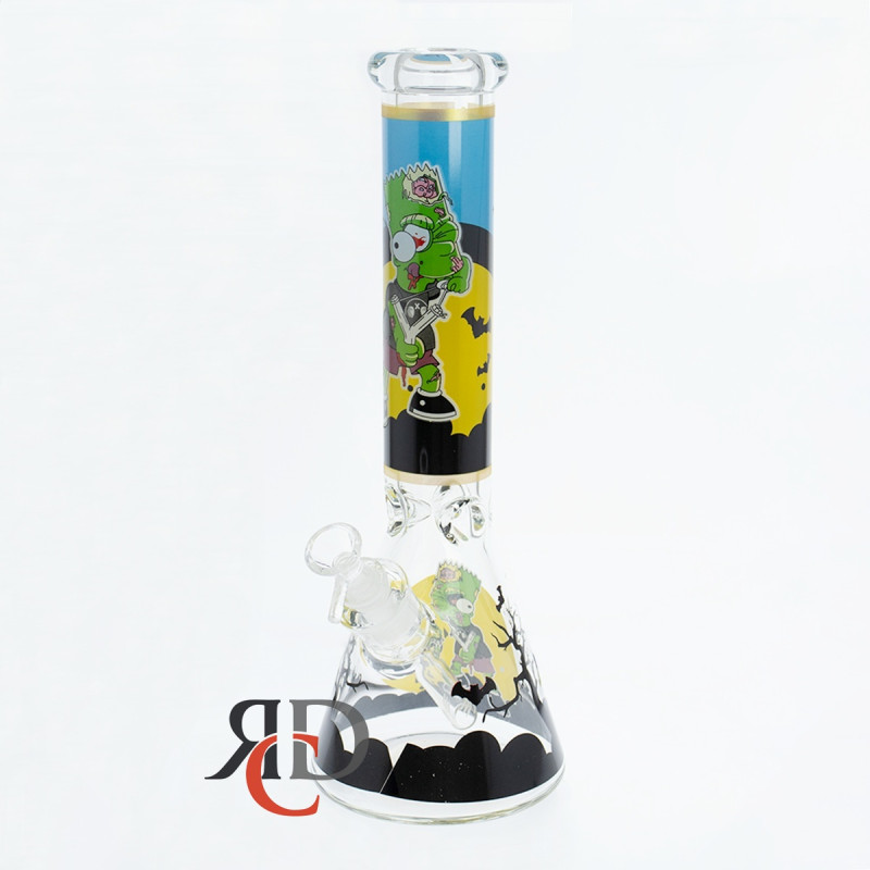 WATER PIPE BEAKER GLOW IN DARK WP25051 1CT