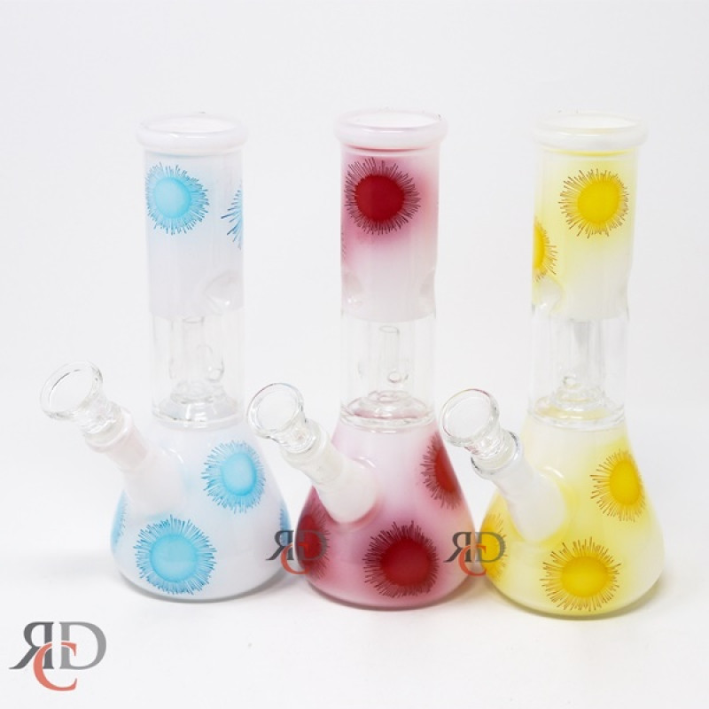 WATER PIPE FANCY PERCOLATOR SUNFLOWER PR1005 1CT