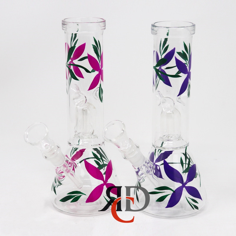 WATER PIPE SINGLE PERC HAND PAINT PR1048 1CT