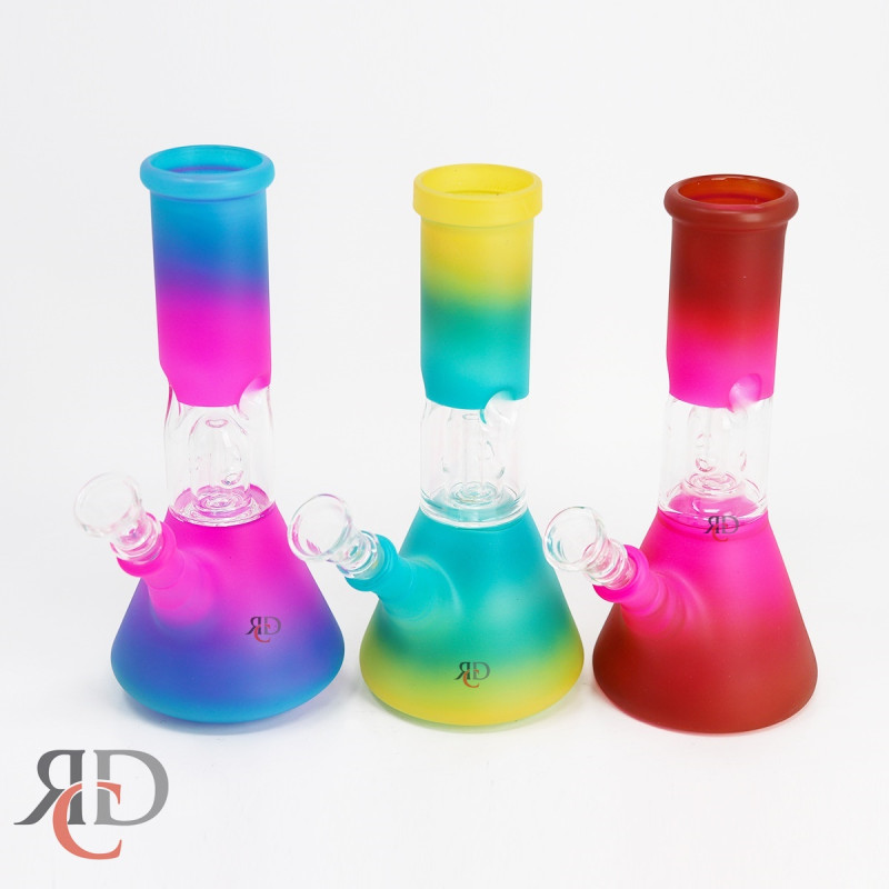 WATER PIPE SINGLE PERCULATOR FOUR COLOR ART PR1021 1CT
