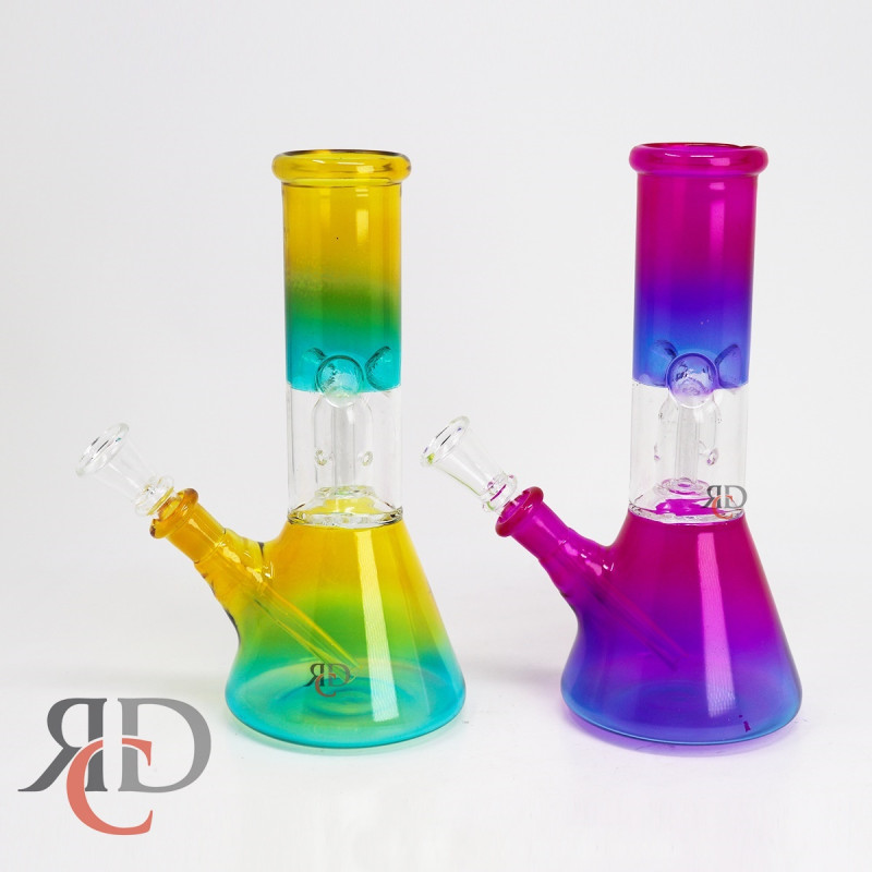 WATER PIPE SINGLE PERCULATOR TRANSPARENT COLOR PR1017